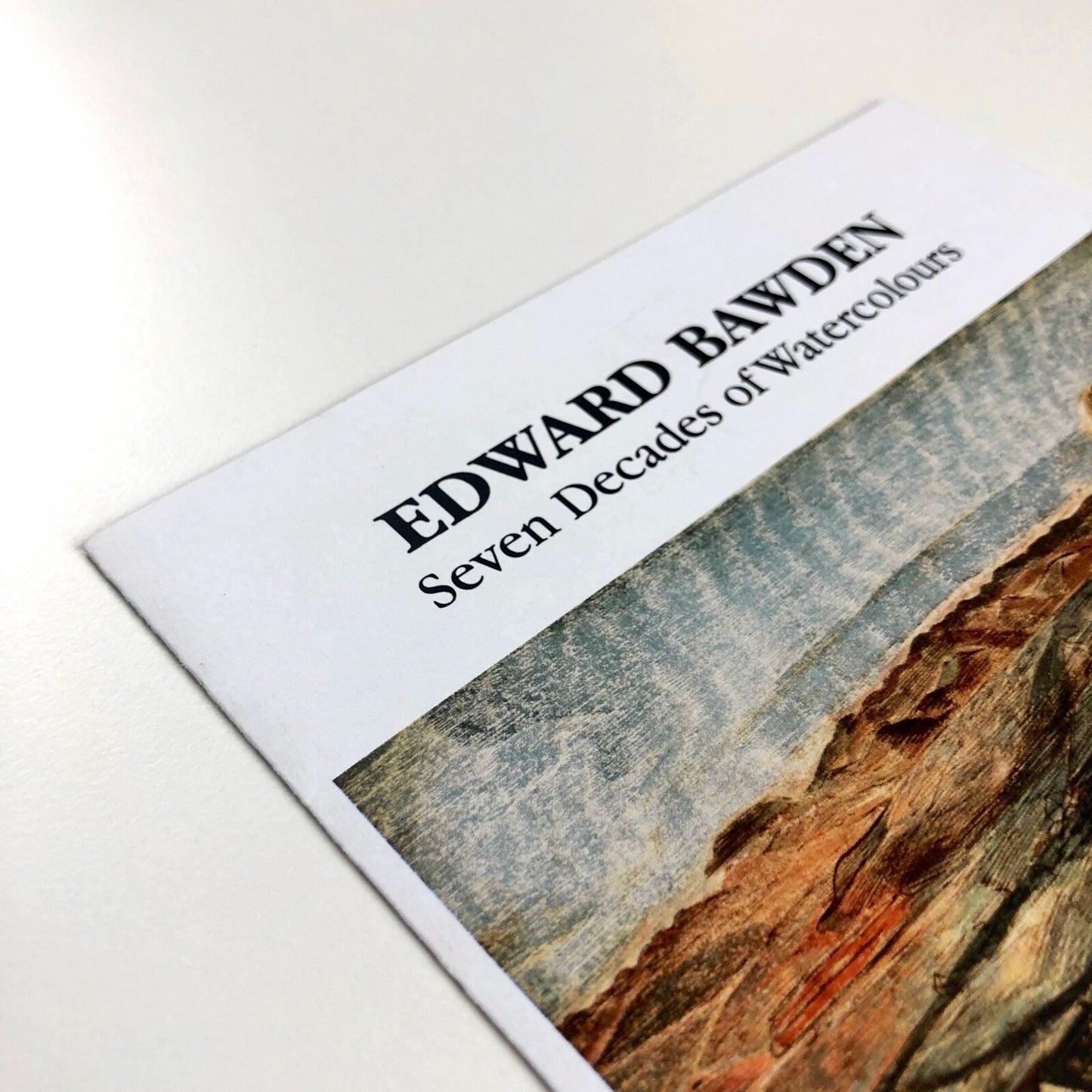 Leaflet for Edward Bawden. Seven Decades of Watercolours | The Fry Art Gallery, 2012