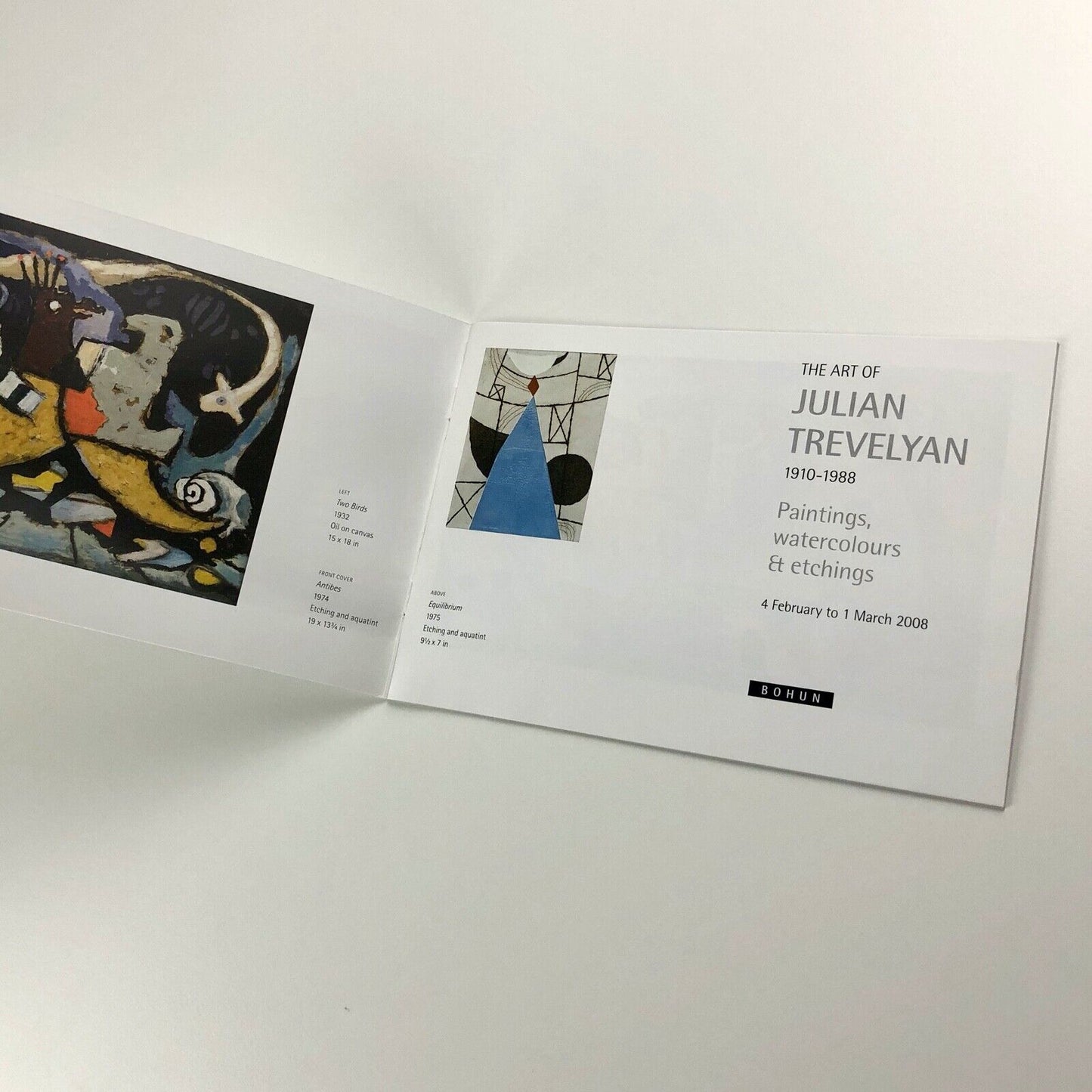 The Art of Julian Trevelyan. Paintings, Watercolours & Etchings | Bohun Gallery exhibition booklet 2008