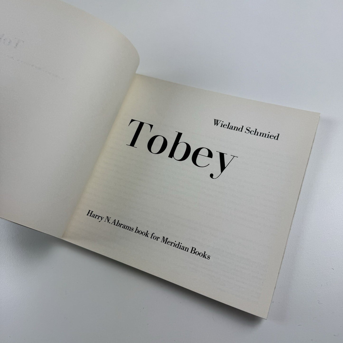 Mark Tobey by Wieland Schmied | Abrams/Meridian Modern Artists, 1966