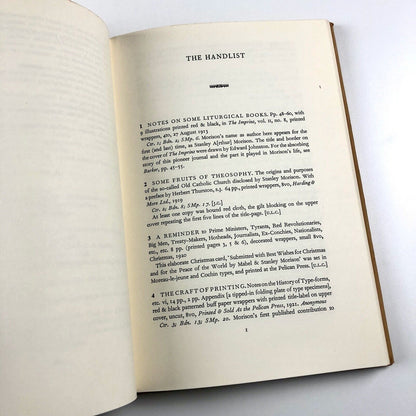 The Writings of Stanley Morison | Brooke Crutchley and John Dreyfus, 1976