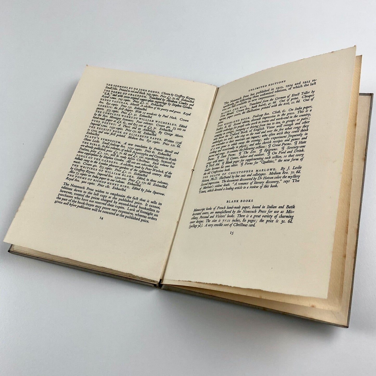 The Nonesuch Press – Books for Christmas 1926 and Spring 1926 | Promotional booklet