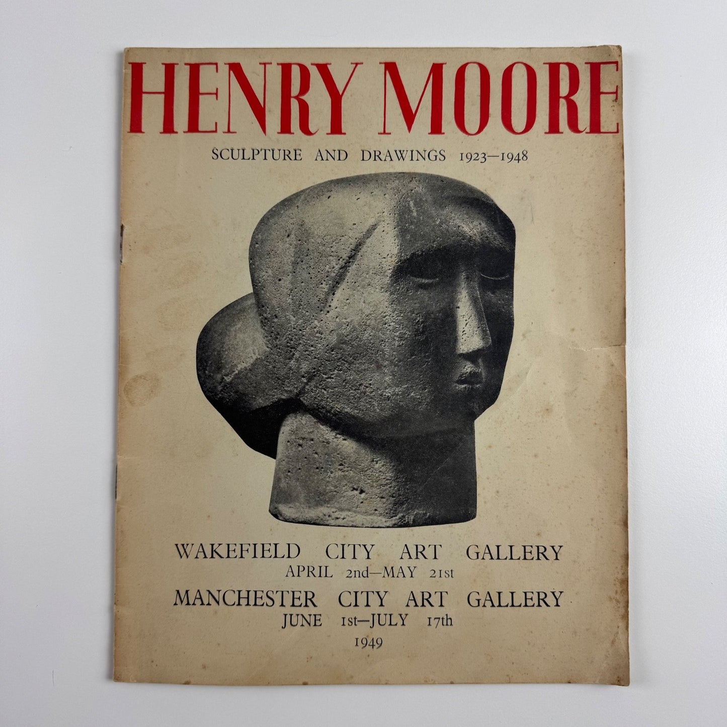 Henry Moore Sculpture and Drawings Wakefield City Art Gallery Manchester 1949