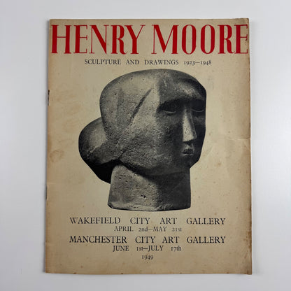 Henry Moore Sculpture and Drawings Wakefield City Art Gallery Manchester 1949