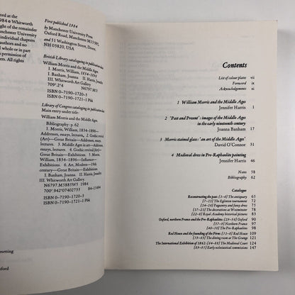 William Morris and the Middle Ages | Joanna Banham, Jennifer Harris | Whitworth 1984