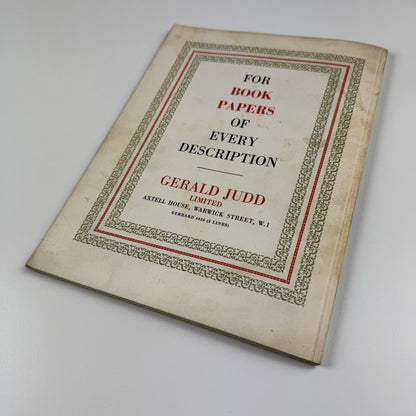 Book Design and Production | Vol 1 No 1 Spring 1958 | Printing News Ltd | Edited by James Moran