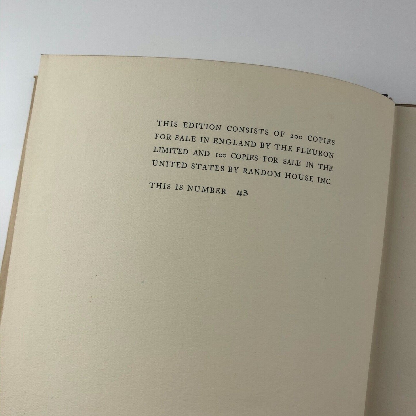 William Bulmer Thomas Bensley. A Study in Transition by H.V. Marrot | The Fleuron, 1930