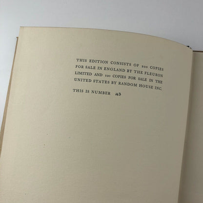 William Bulmer Thomas Bensley. A Study in Transition by H.V. Marrot | The Fleuron, 1930