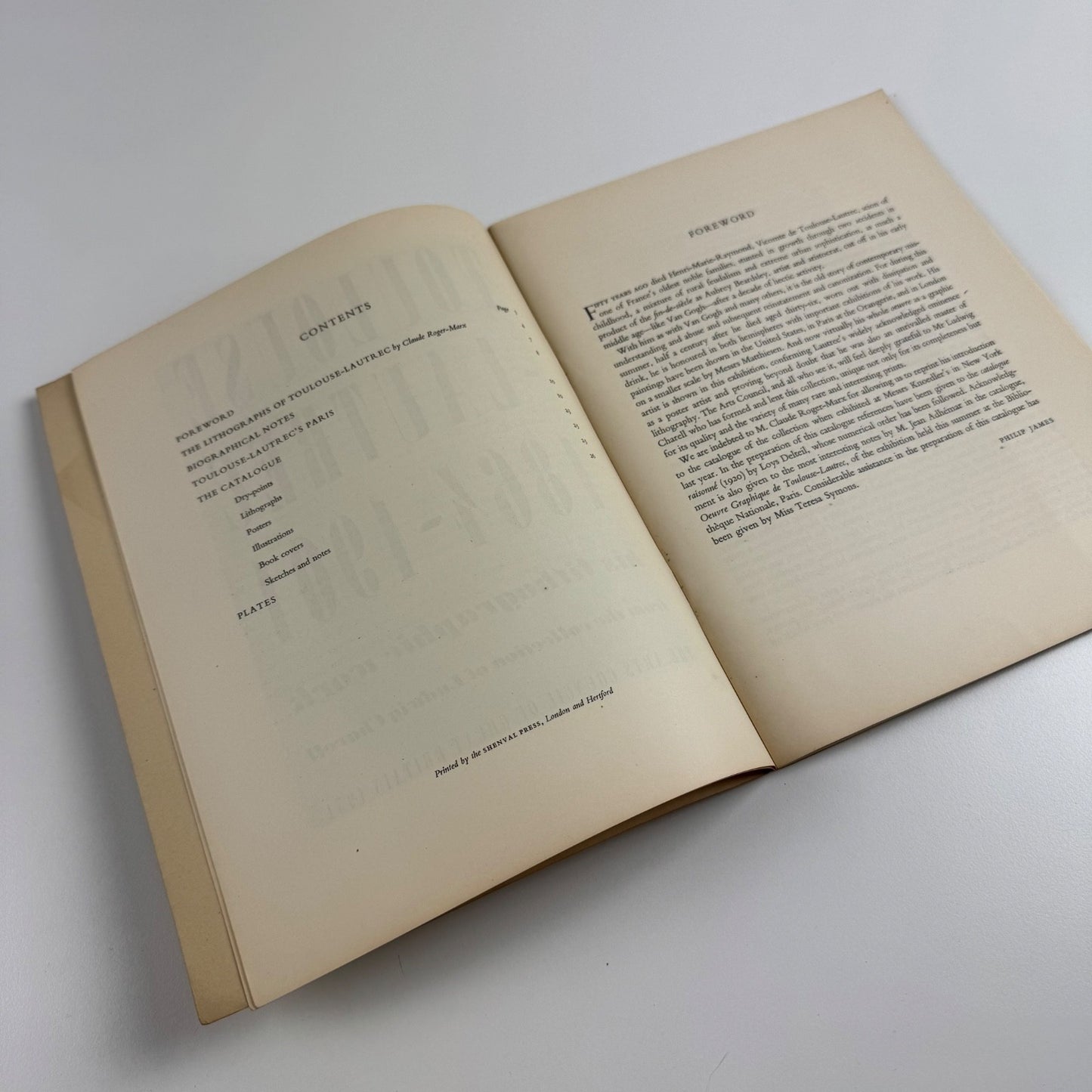 Toulouse-Lautrec collection Ludwig Charell Arts Council, 1951 | typed review by Hugo van de Perre and another press clipping