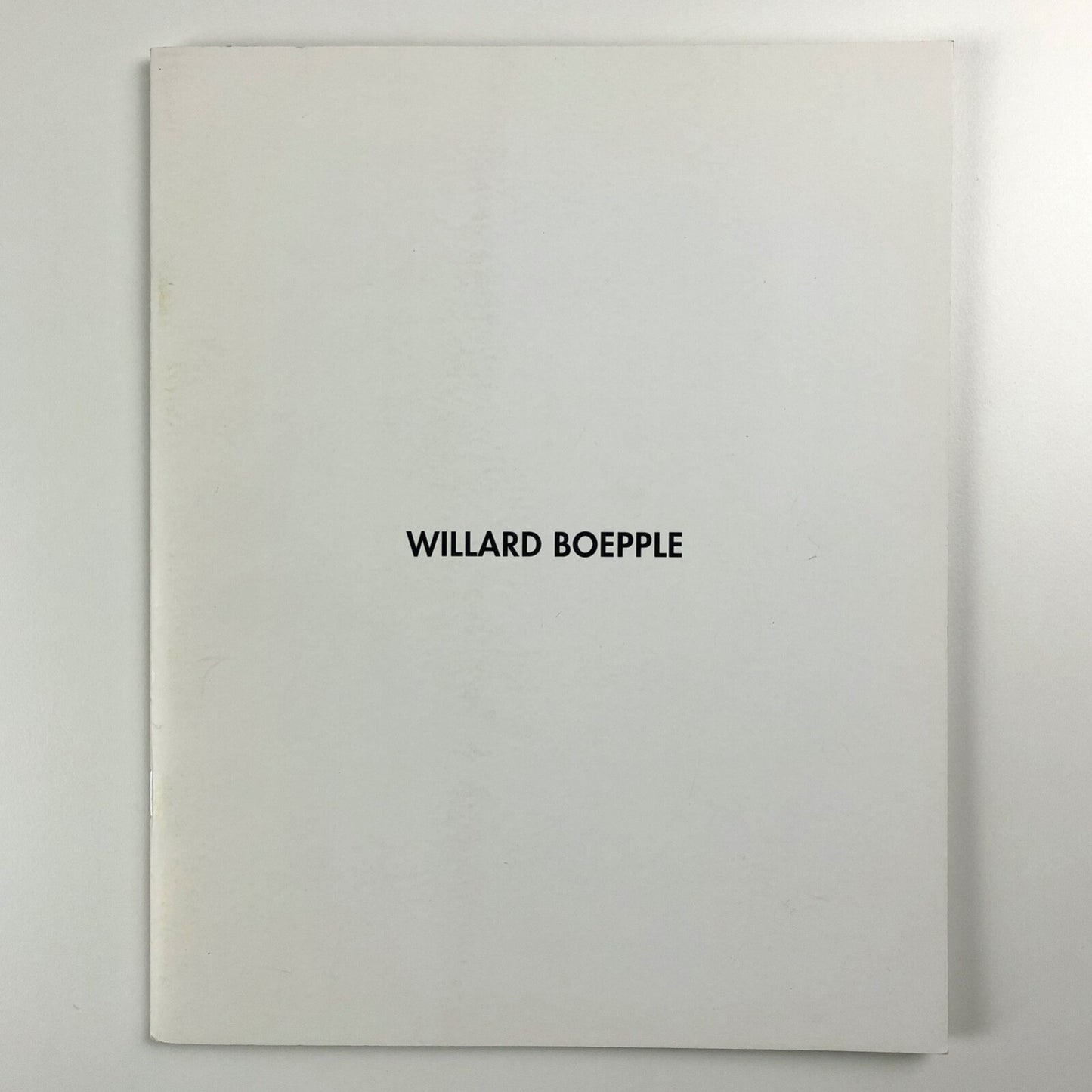 Willard Boepple: The Sense of Things | Broadbent Gallery / Maddox Arts | Catalogue, with private view card