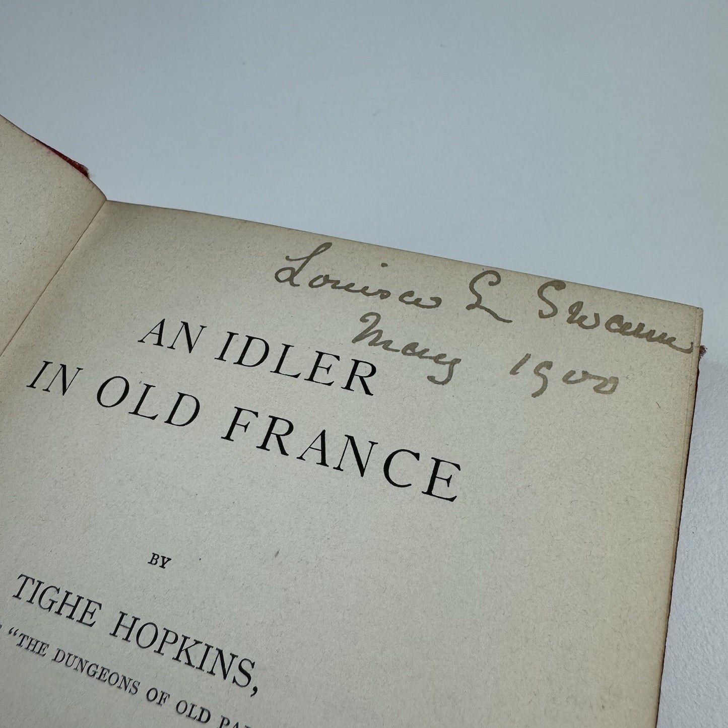 An Idler in Old France – Collection of British Authors, by Tighe Hopkins | Bernhard Tauchnitz, 1899
