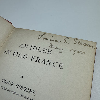 An Idler in Old France – Collection of British Authors, by Tighe Hopkins | Bernhard Tauchnitz, 1899