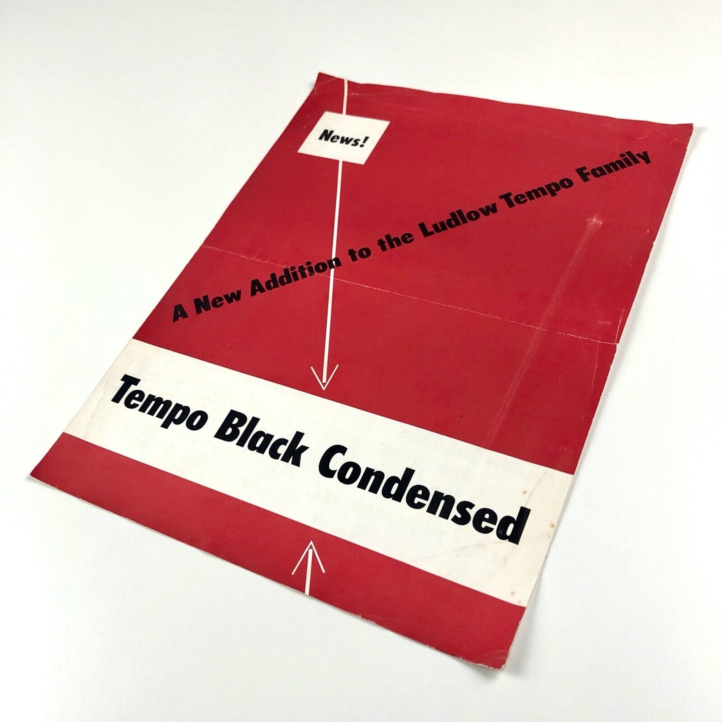 Type specimen Tempo Black Condensed | Ludlow Typograph Company, Chicago, undated