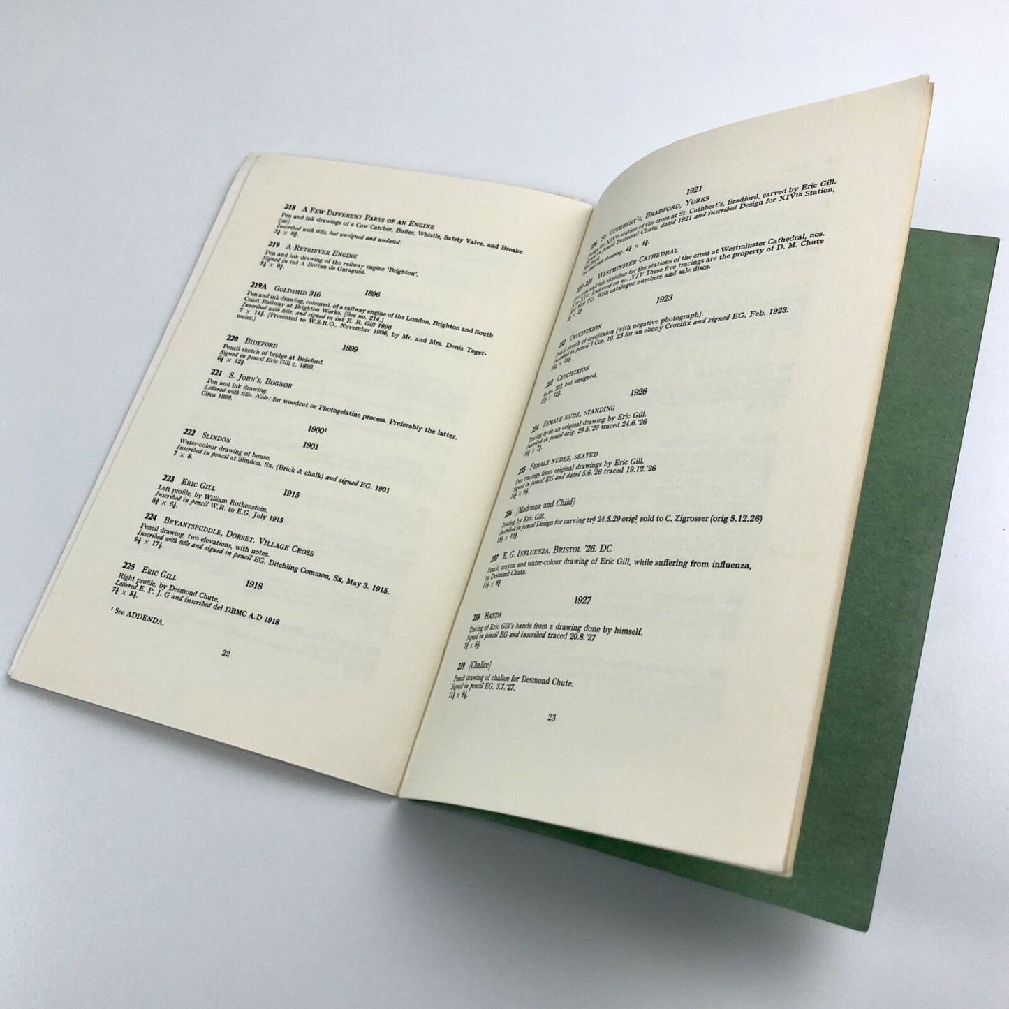 The Eric Gill Memorial Collection – A Catalogue edited by Noel H. Osborne, 1967 | The Chichester Papers no 51