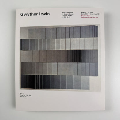Private view invite card – Gwyther Irwin | New Art Centre London, believed to be 1973