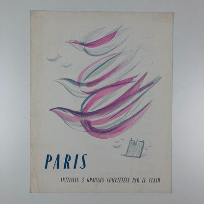 Type specimen leaflet Fonderie Typographique Français Paris & Flash Crous-Vidal