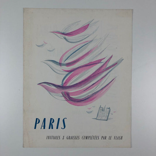 Type specimen leaflet Fonderie Typographique Français Paris & Flash Crous-Vidal