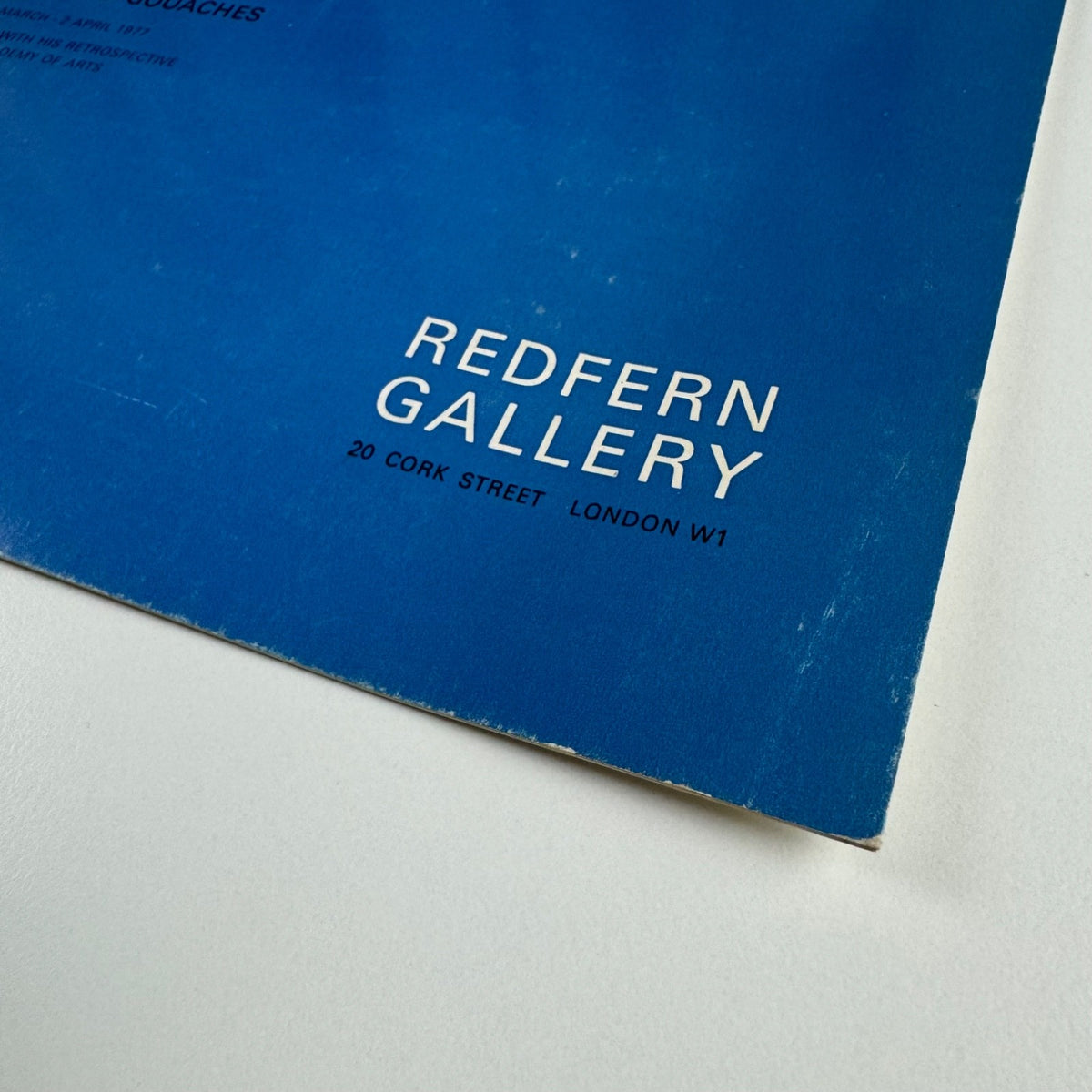 Folding card/catalogue John Tunnard Paintings & Gouaches | Redfern Gallery 1977