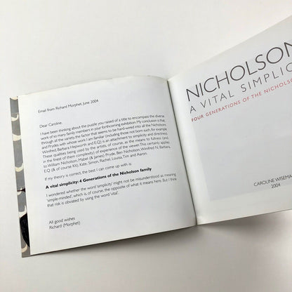 A Vital Simplicity. Four generations of the Nicholson Family | introduction by Frances Spalding | Caroline Wiseman, 2004