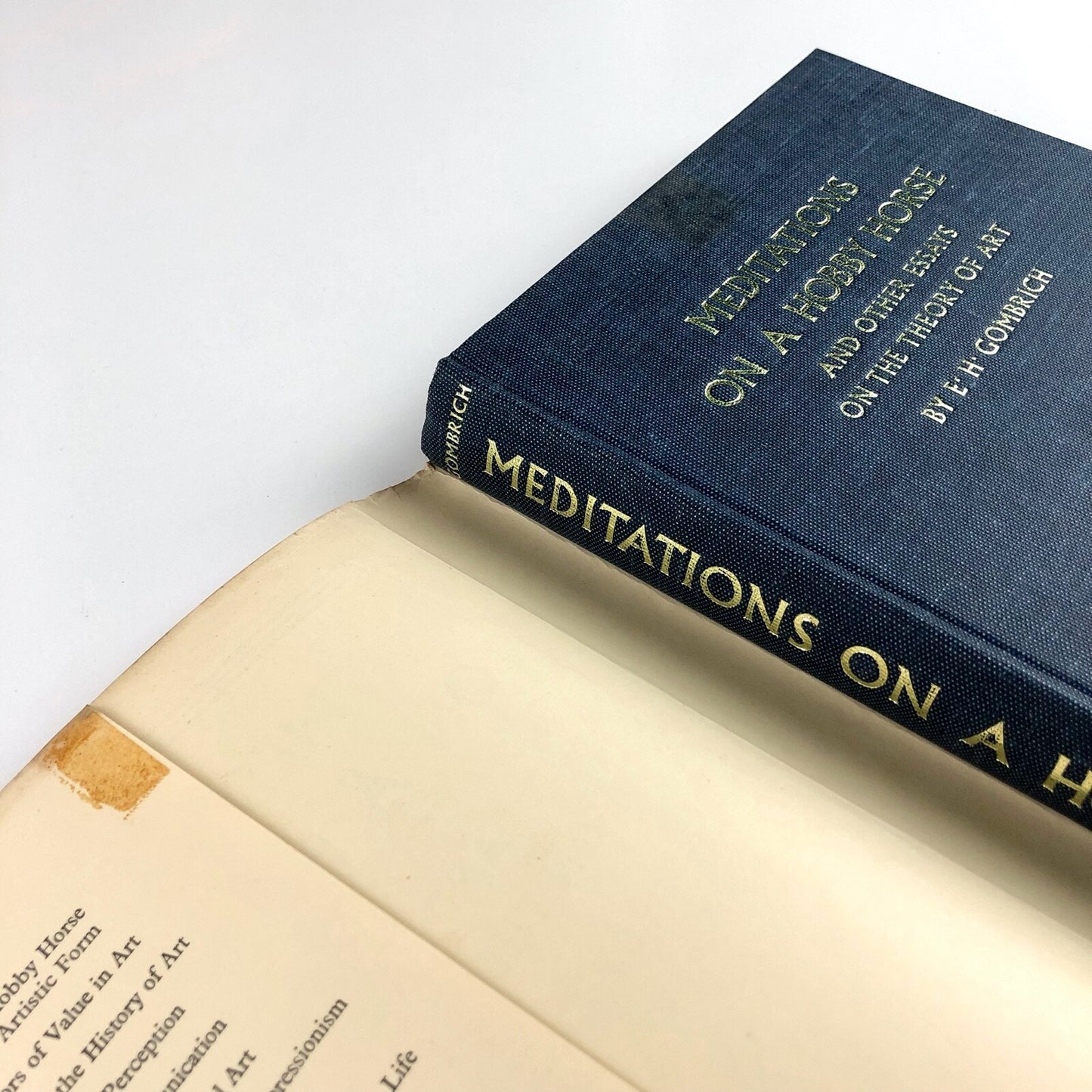 Meditations on a Hobby Horse and Other Essays on the Theory of Art, by E.H. Gombrich | Phaidon Press, 1963