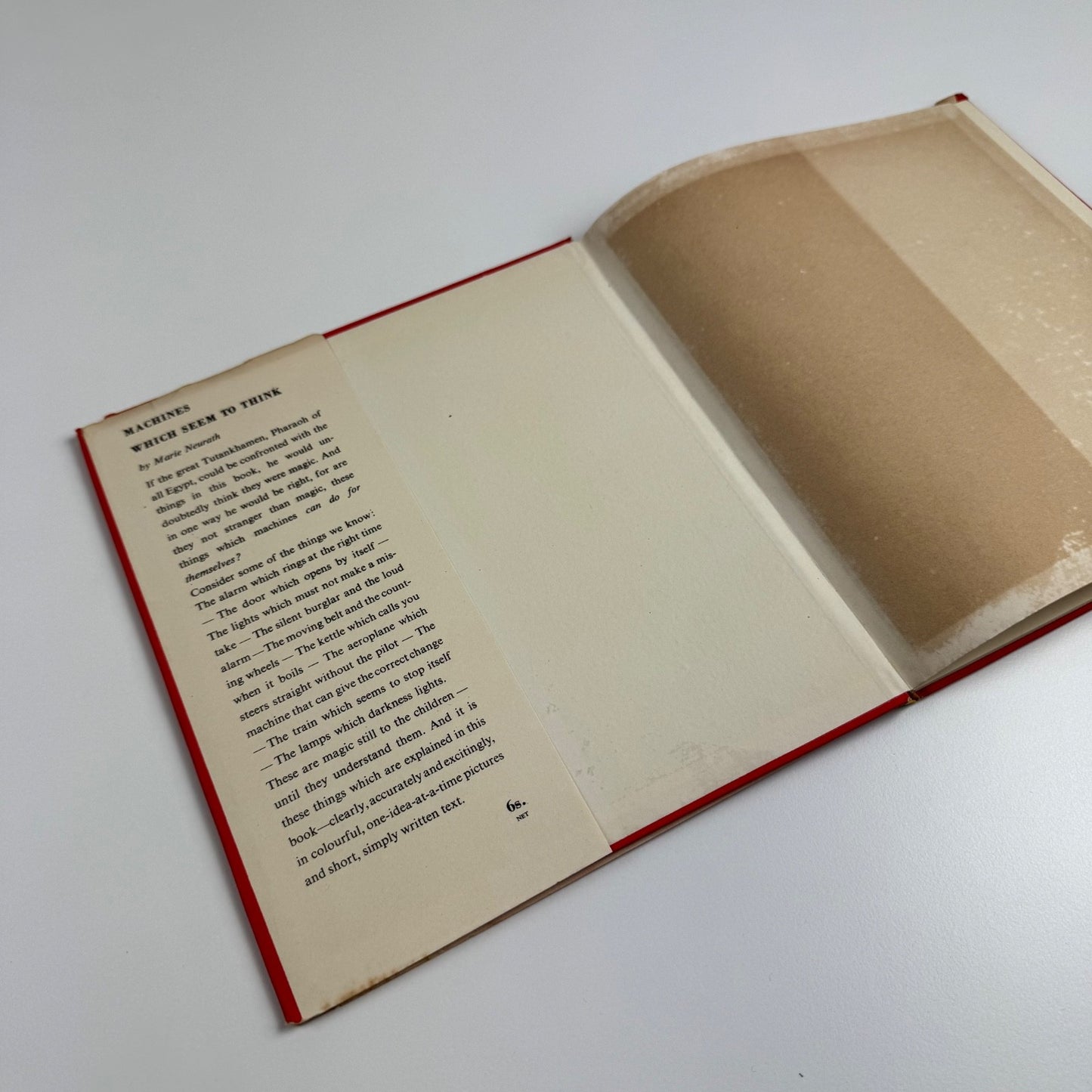 Machines which seem to think by Marie Neurath. Max Parrish, London, 1954 Isotype Institute