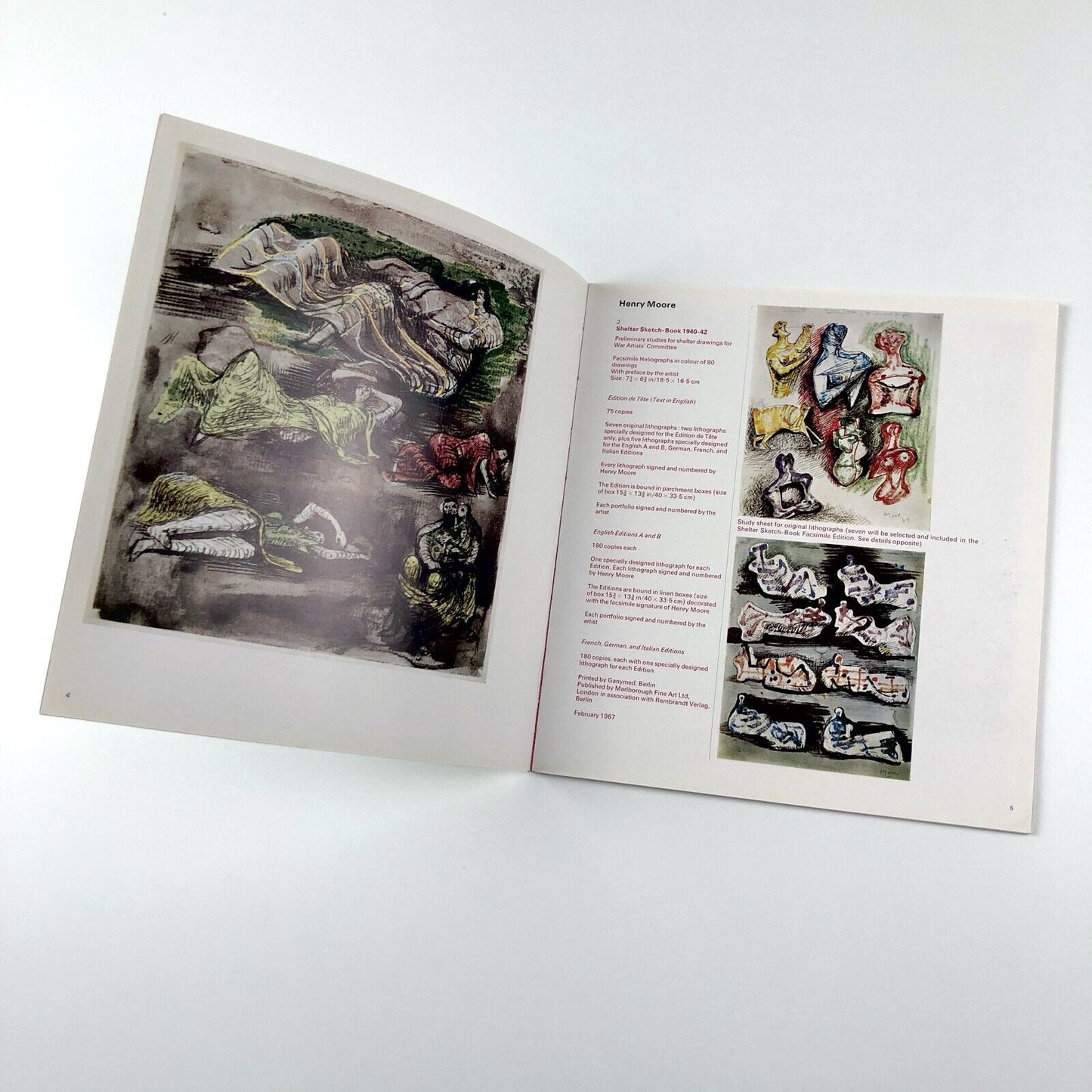 Marlborough Graphics. New Portfolios 1966-67 Marlborough Fine Art catalogue booklet | Gordon House