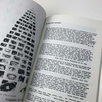 Concerning concrete poetry by Bob Cobbing and Peter Mayer | Slimvolume, 2014