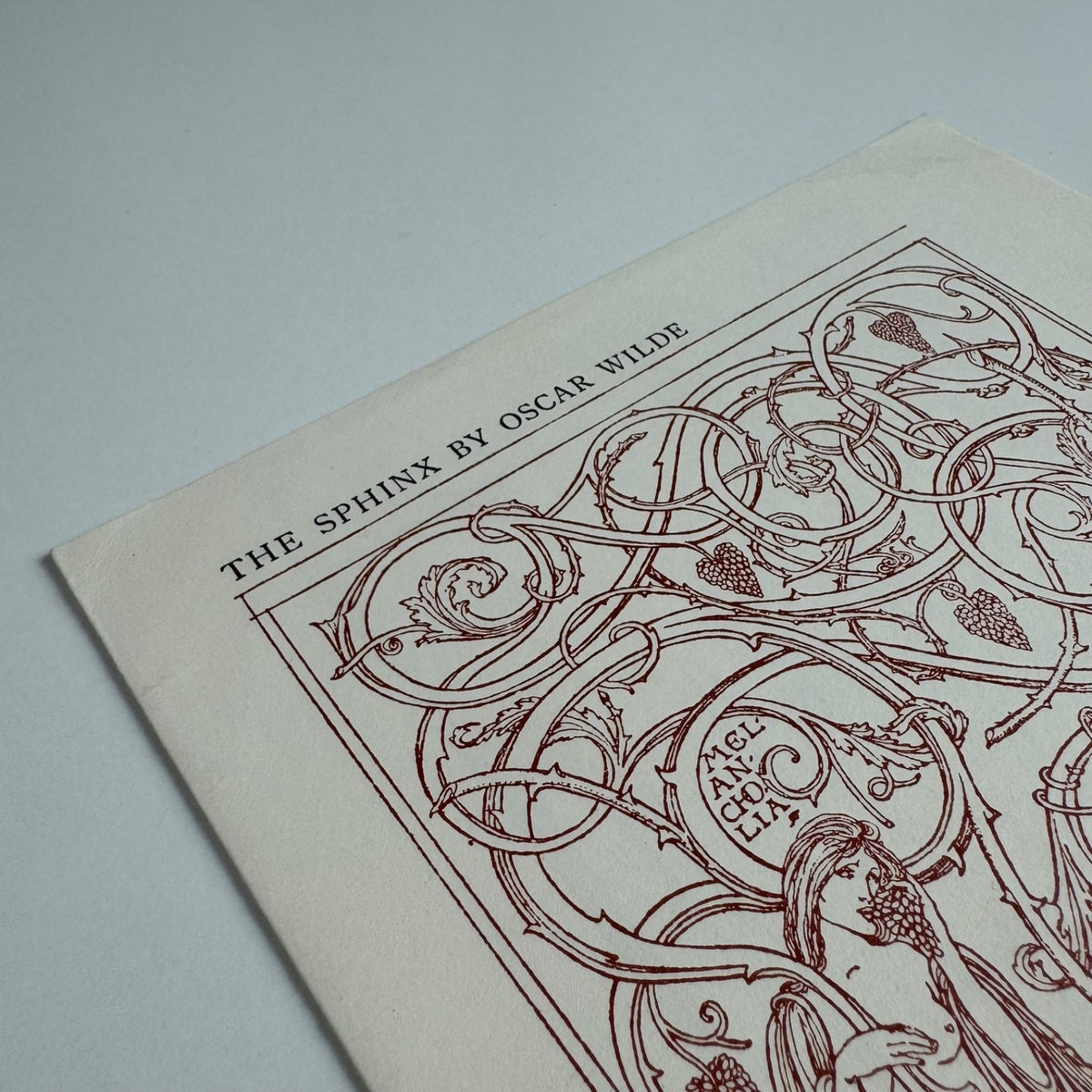 Prospectus for The Sphinx by Oscar Wilde | Curwen Press, 1981
