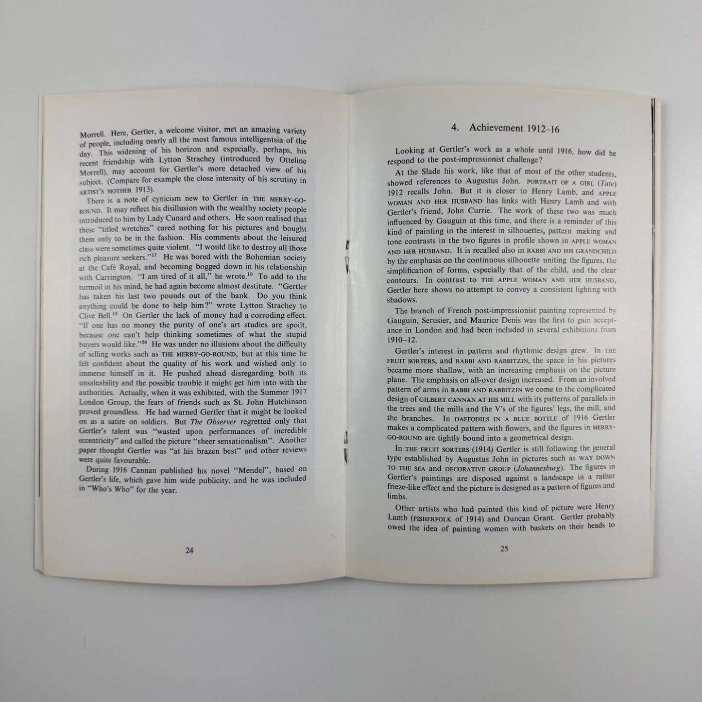 Mark Gertler | Graves Art Gallery, Sheffield, June 1971