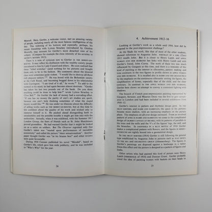 Mark Gertler | Graves Art Gallery, Sheffield, June 1971