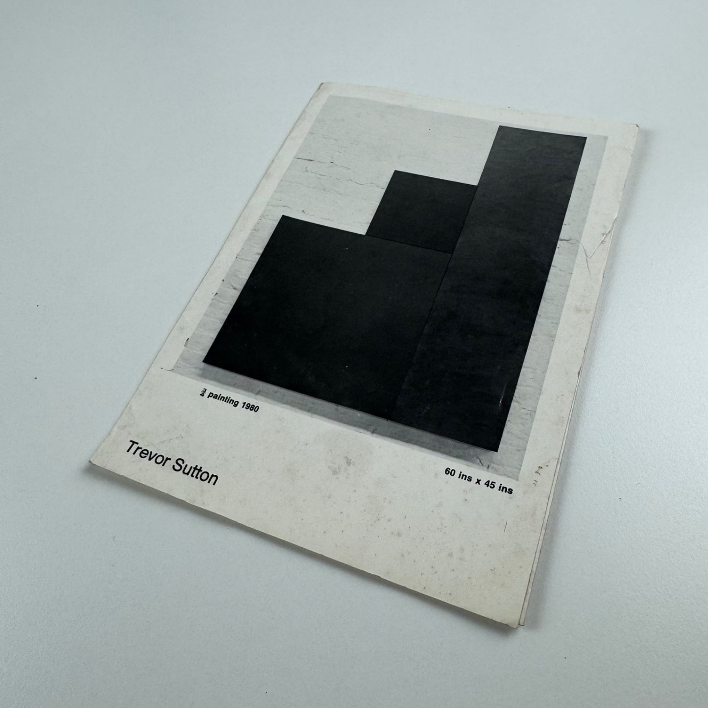 Folding card for Trevor Sutton | S. East Gallery, London, 1981