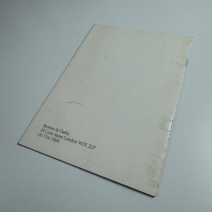 Leaftlet/catalogue for Diana Armfield | Browse & Darby, 1987 signed by the artist
