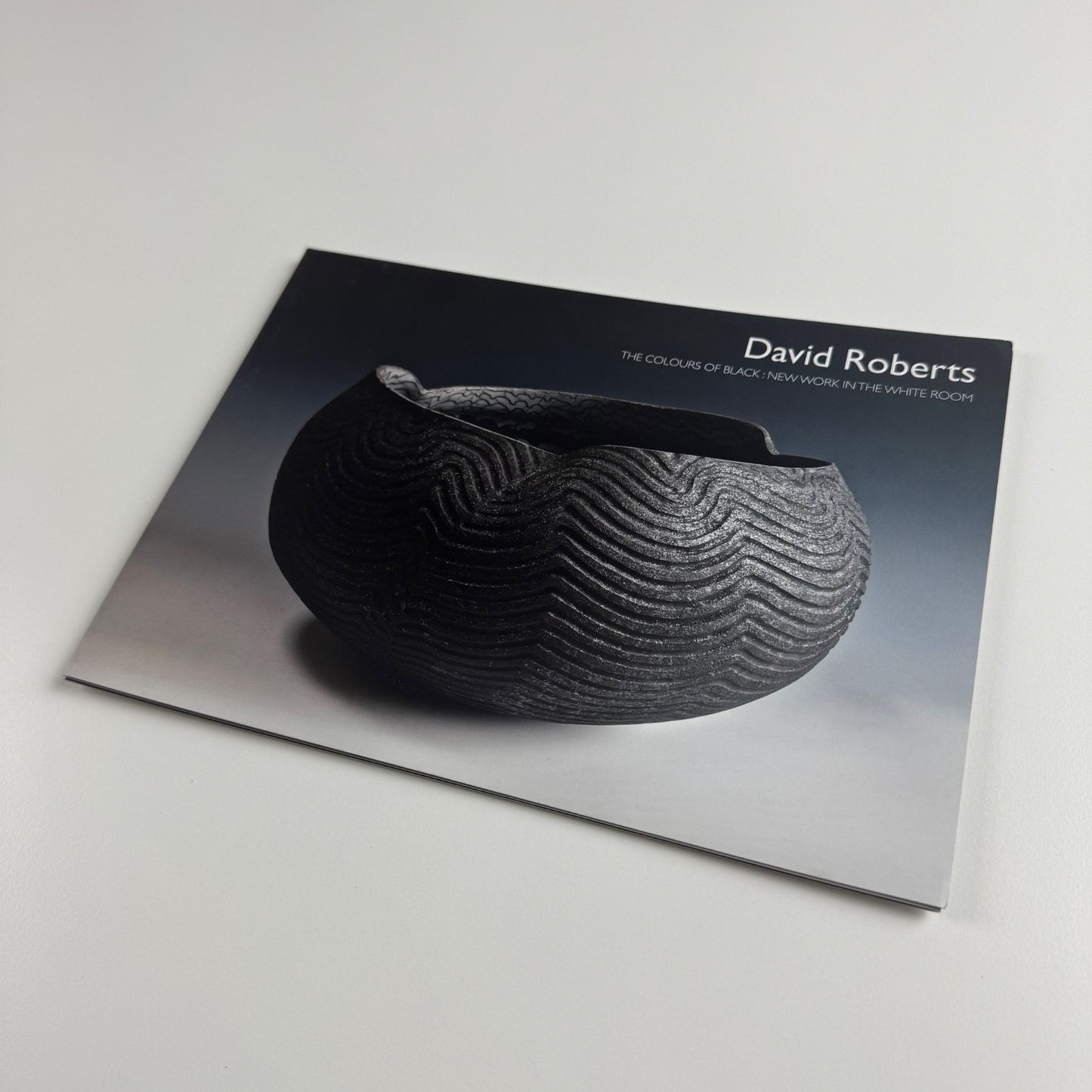 Folding card/PV invite David Roberts. The colours of black Lemon Street Gallery, 2016