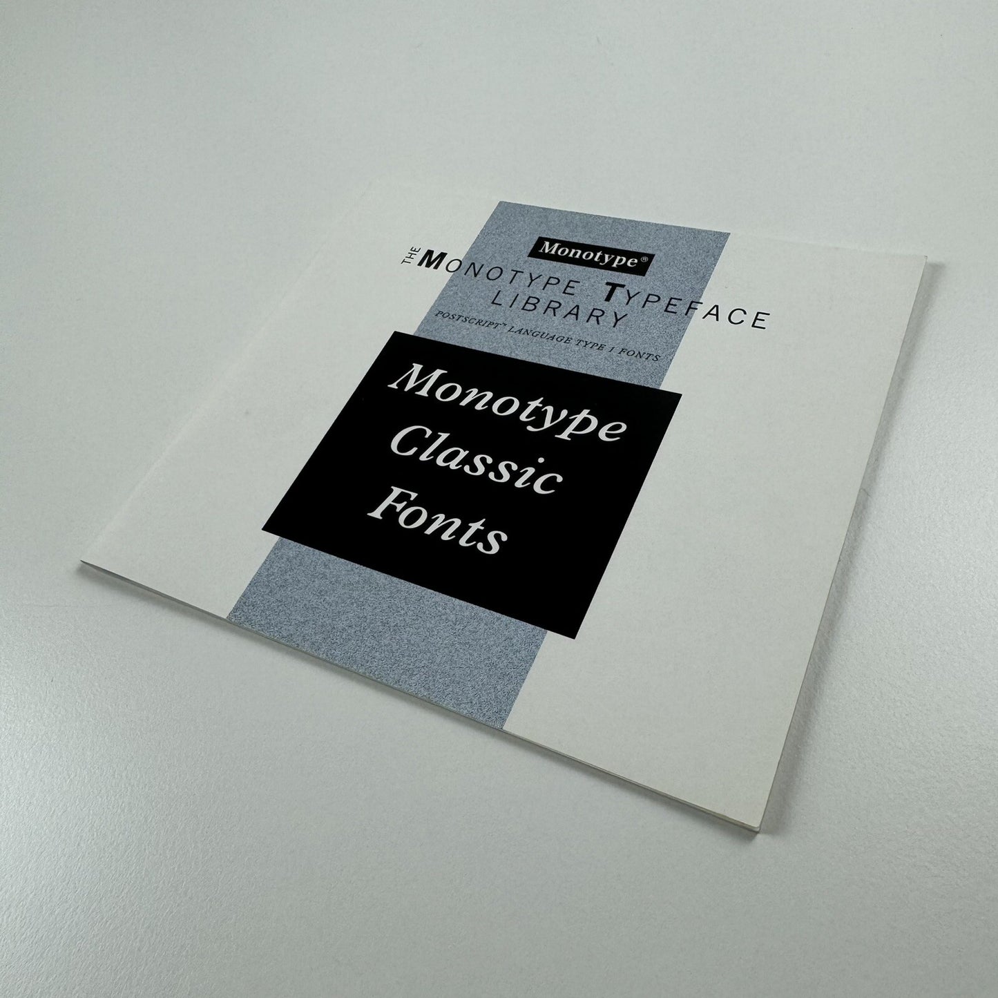 Monotype Type Face Library – Classic Fonts | Small booklet, undated