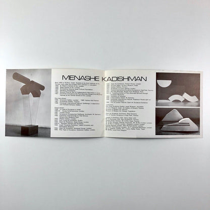 Leaflet Menashe Kadishman Sculpture | Edinburgh International Festival 1968 | Goldbergs in association with the Richard Demarco Gallery