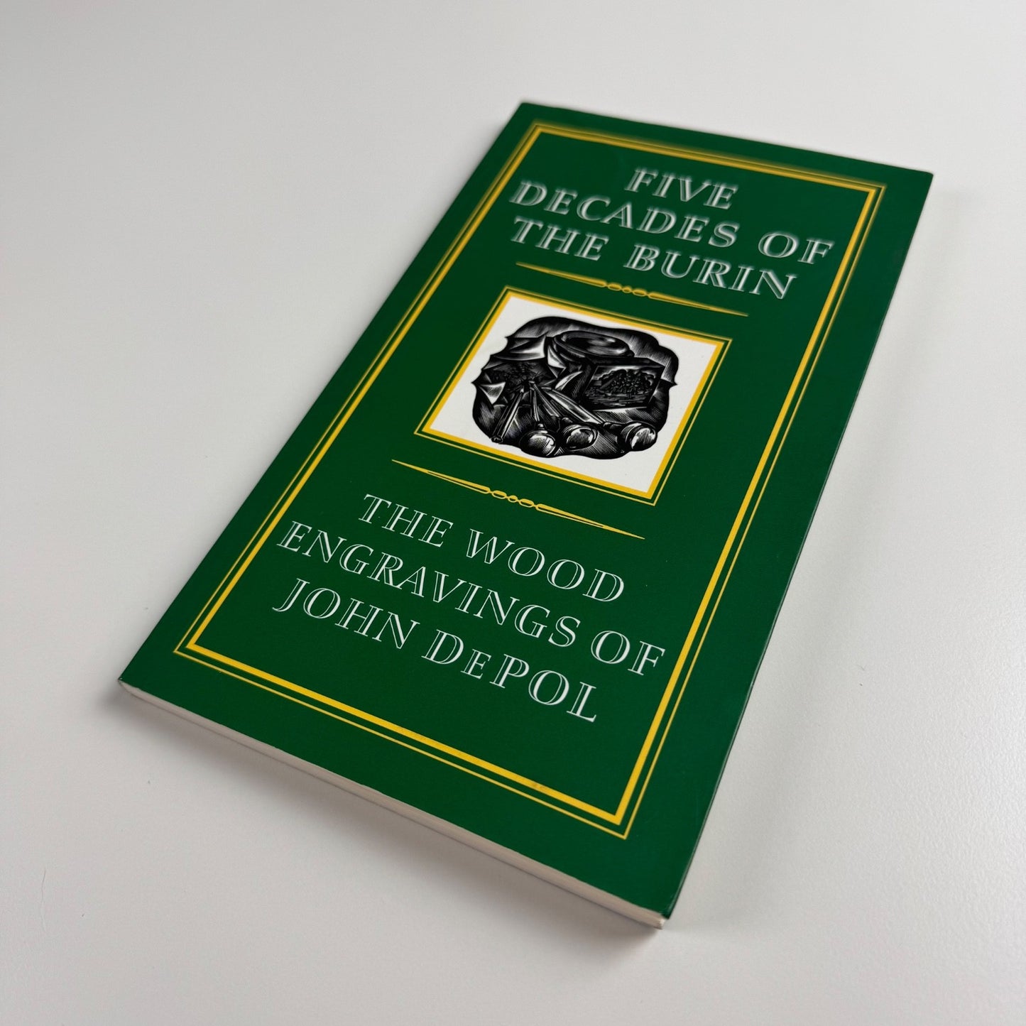 Five Decades of the Burin The Wood Engravings of John DePol | David R. Godine, 2004 | bookplate for Simon Brett