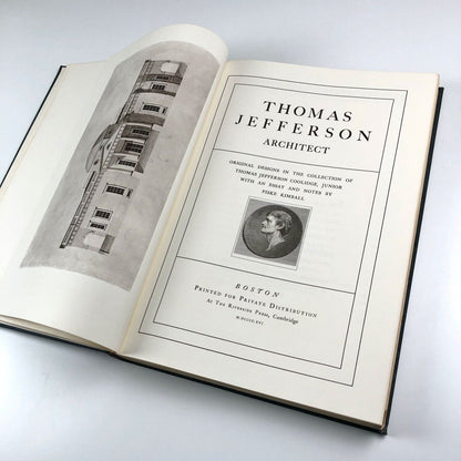 Thomas Jefferson Architect | Coolridge Collection | Fiske Kimball | De Capo Press 1968