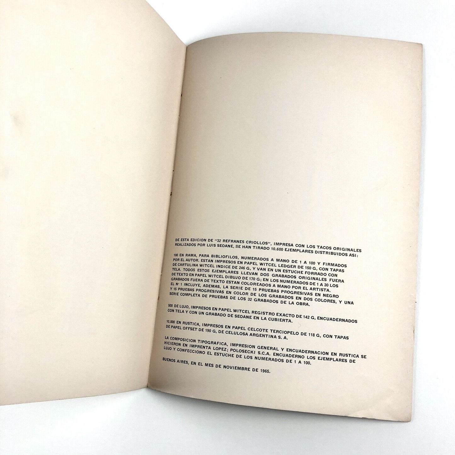 32 Refranes Criollos. Grabados en Madera by Luis Seoane | Editorial Universitaria de Buenos Aires, 1965