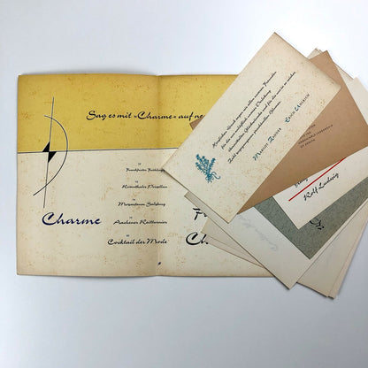 Charme – type specimen leaflet & inserts | Schriftgiesserei Ludwig & Mayer