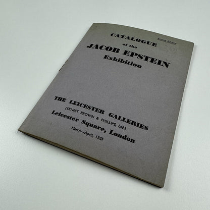 Jacob Epstein – Leicester Galleries | Ernest Brown & Phillips, March-April 1935