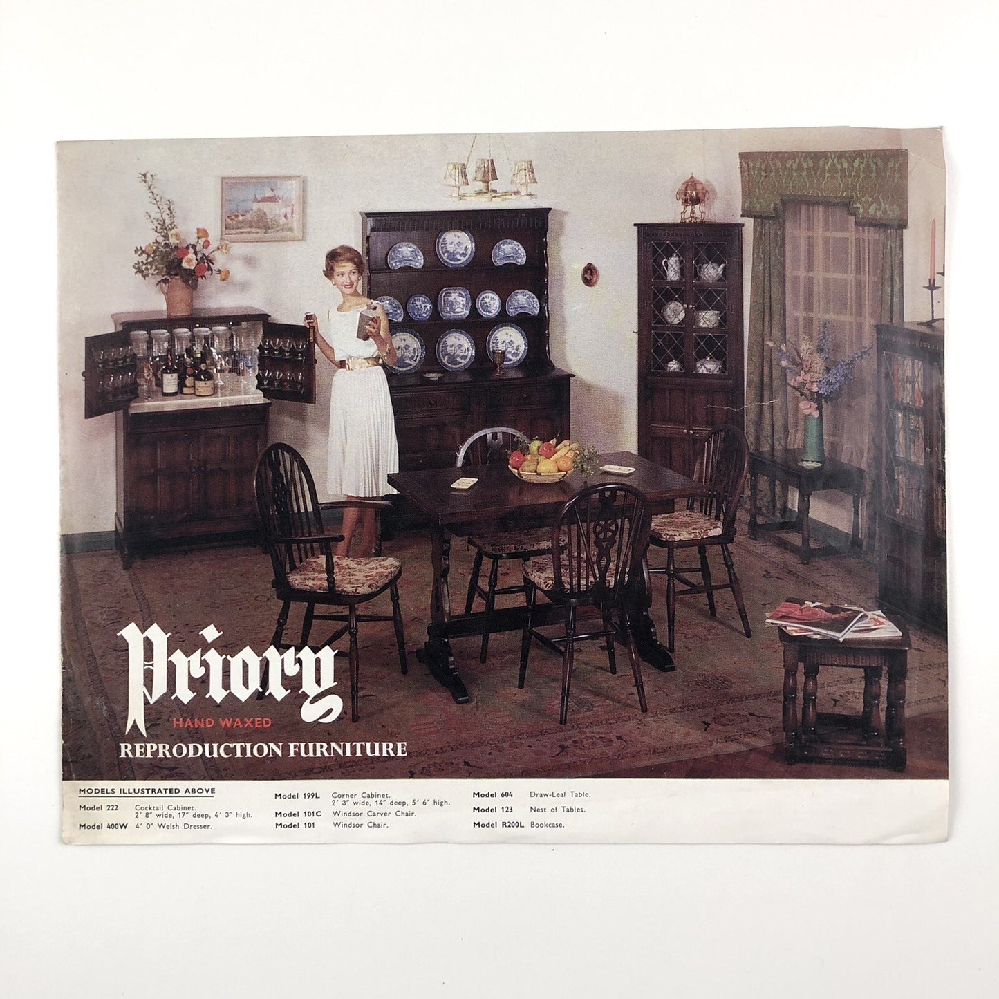 Priory hand waxed reproduction furniture | Leaflet and price list, 1964