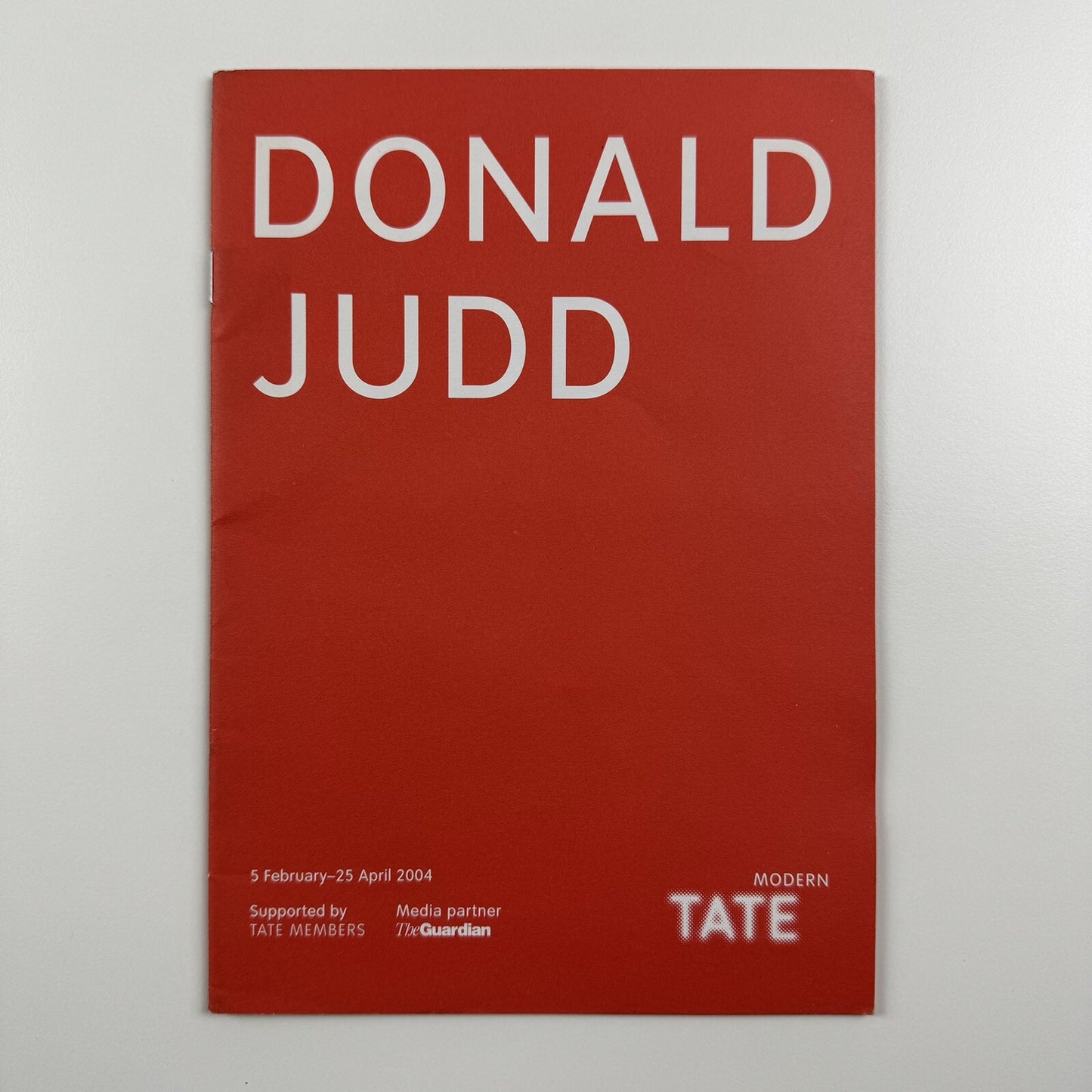 Donald Judd | Pocket guide – Tate Modern, 2004