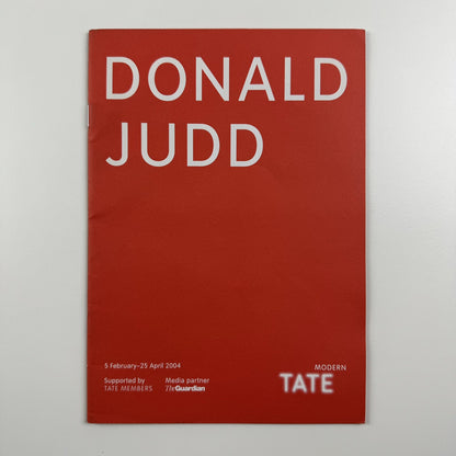Donald Judd | Pocket guide – Tate Modern, 2004