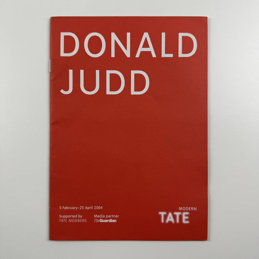 Donald Judd | Pocket guide – Tate Modern, 2004