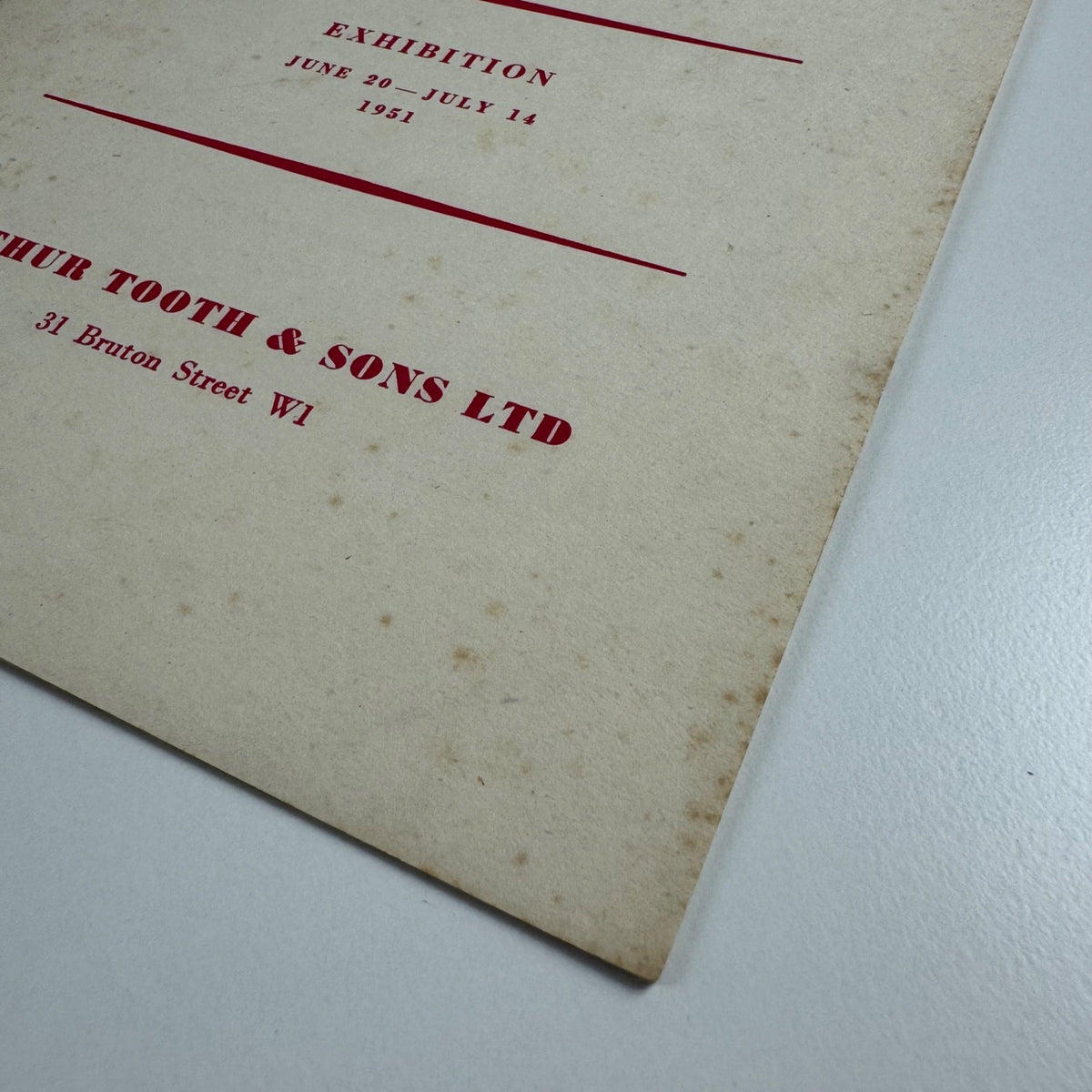 Paintings of various periods by Matthew Smith | Arthur Tooth, June July 1951