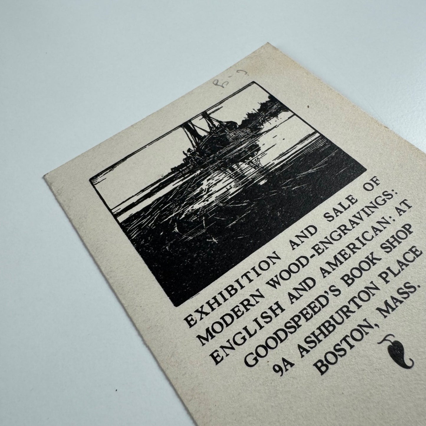 Leaflet for Exhibition and Sale of Modern wood-engravings: English and American | Goodspeed's Book Shop Boston 1926