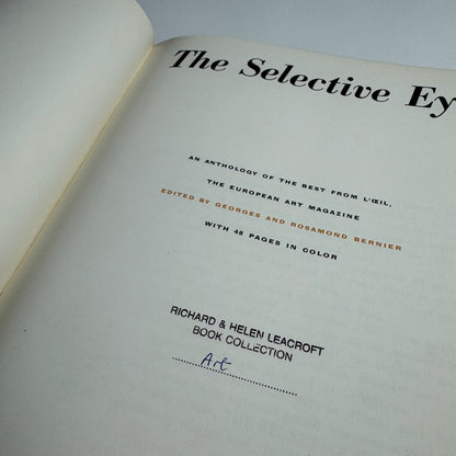 The Selective Eye edited by Georges and Rosamond Bernier | Random House, 1955