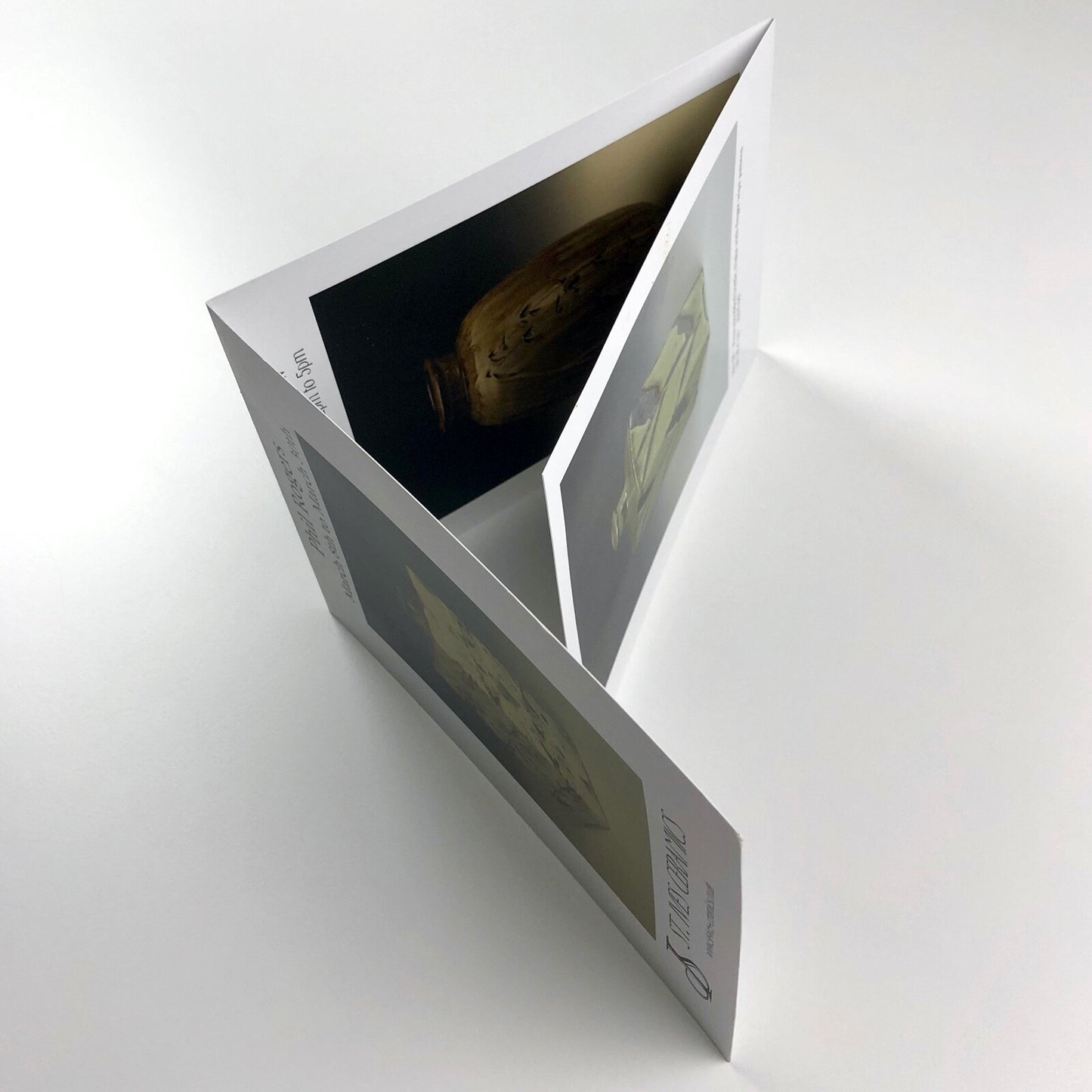Phil Rogers | St Ives Ceramics | Folded exhibition card