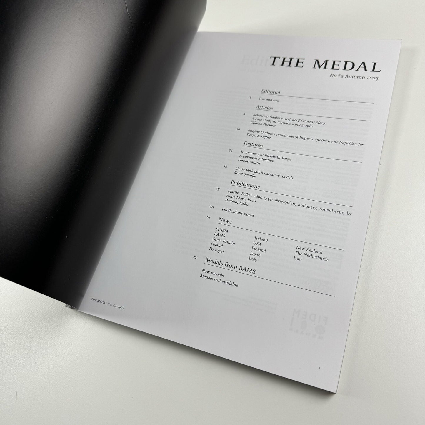 The Medal. British Art Medal Society BAMS journal. Issue No. 82, 2023