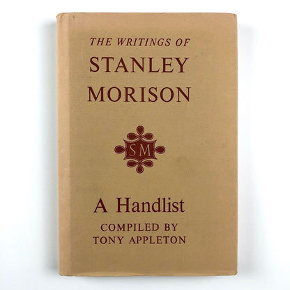 The Writings of Stanley Morison | Brooke Crutchley and John Dreyfus, 1976