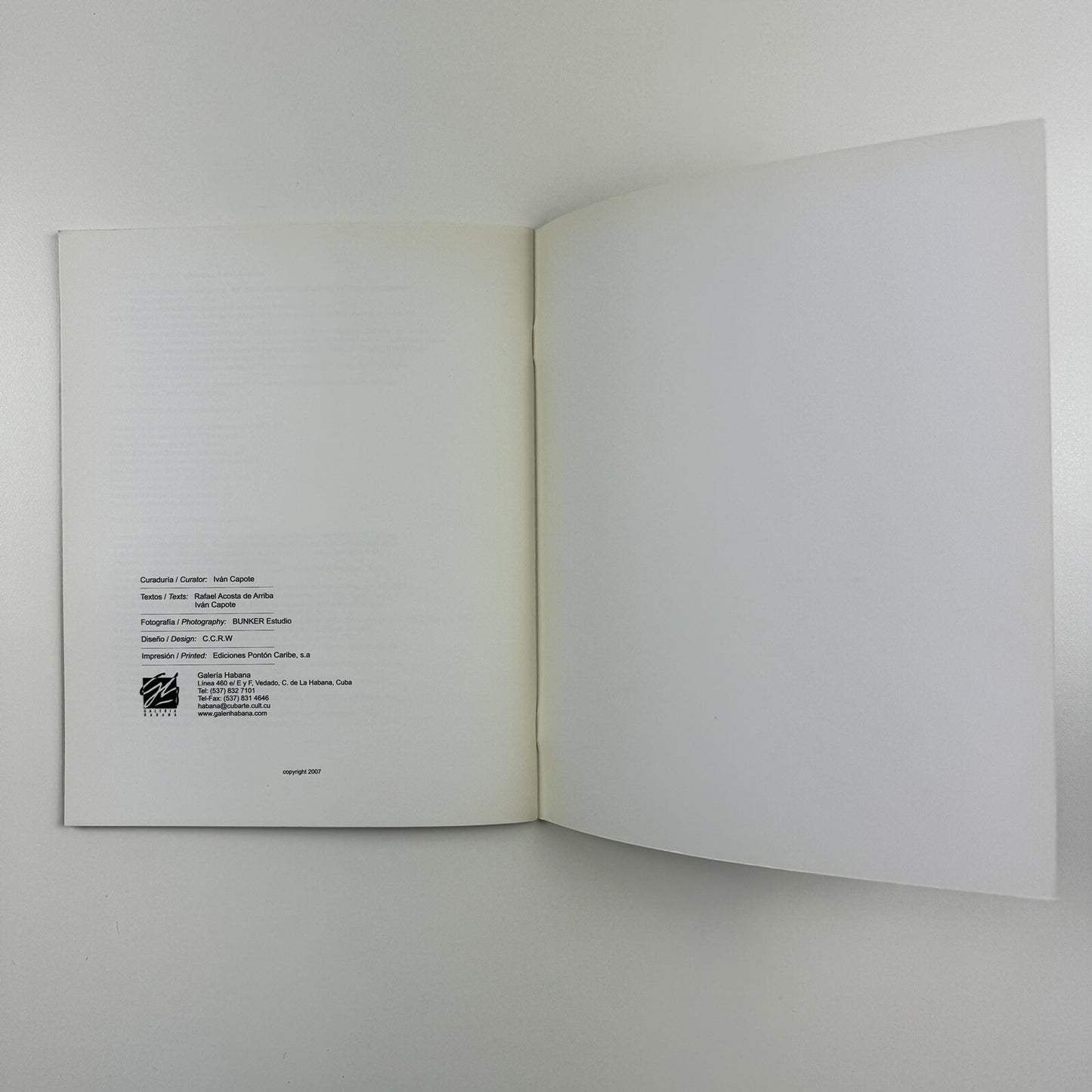Ivan Capote – Aforismos | Galería Habana exhibition catalogue, 2007